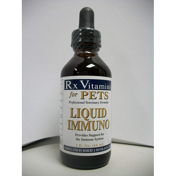 Rx Vitamins For Pets Liquid Immuno Original 2 Oz Walmart Com Walmart Com