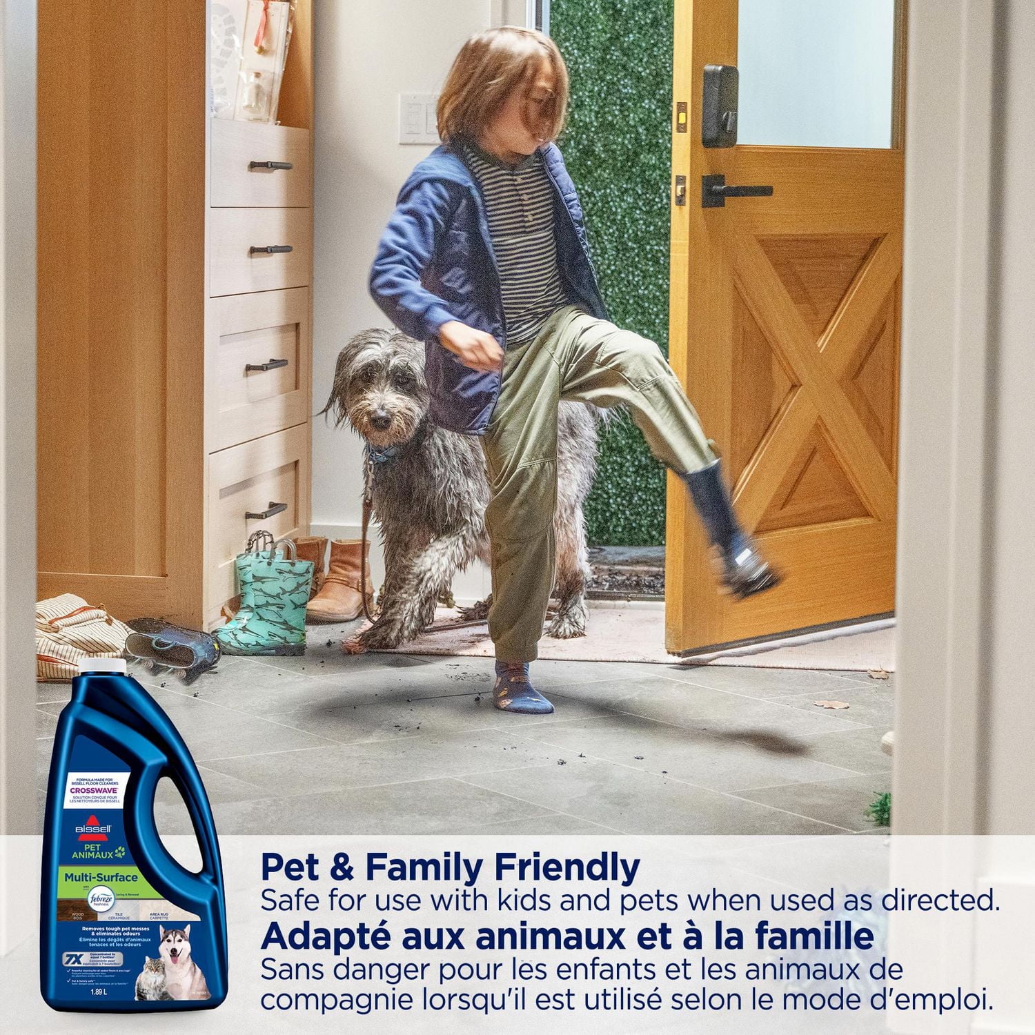 BISSELL® PET Multi-Surface with Febreze Formula for CrossWave® 64 oz, Remove Paw Prints & Pet Messes