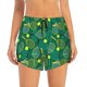 thumbnail image 2 of Balery Tennis Rackets and Balls Pantalones cortos deportivos para mujer con forro y dos bolsillos, elásticos, para entrenamiento, gimnasio, yoga-Large, 2 of 7
