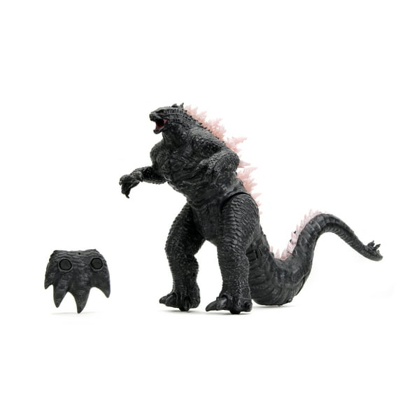 Jada Toys Godzilla X Kong: 14" Heat-Ray Breath Light & Sound RC Action Figure