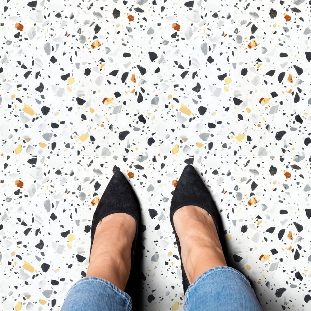 12 x 12 in. Tivoli Mosaic Self Adhesive Vinyl Floor 45 Tiles - 45 sq. ft.
