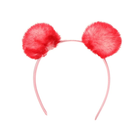 lixuesong Furry Balls Plush Hairhoop Lovely Hairballs Hairband Children Adult Party Props Headdress Family Gathering Accessories