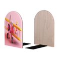 thumbnail image 2 of Naloa Colorful Cartoon Biplane 2 Pcs Bookend Large Capacity Office Book Ends for Home Office Library School Study Decoration, 2 of 8