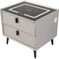 thumbnail image 2 of Mesa Noche Buro Inteligente Cargador Inalambrico Luz Led Usb, 2 of 7
