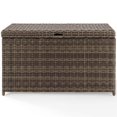 thumbnail image 3 of Pemberly Row Wicker Patio Deck Box in Weathered Brown, 3 of 9