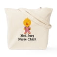 thumbnail image 2 of CafePress - Med Surg Nurse Chick Tote Bag - Unisex Canvas Tote Bag, Beige, 1-Piece, 2 of 9