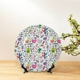 thumbnail image 6 of Cauagu Fun Animal with Unicorn Print Bone China Decorative Plate, Wall Mount Plate Holiday Decor Decorative Ceramic Plates with Stand Elegant Household Plates Decorative-7in, 6 of 6