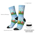 thumbnail image 4 of Vsdgher Happy Easter Crew Socks for Men & Women, Breathable Casual Athletic Ankle Socks, 4 of 6