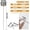 A, variant on Food Thermometer for Baking, Jam & Chocolate, Black, 30*5 (Batteries Pre-installed Before Shipment) Daily pastry making,Baking tools,Silicone