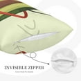 thumbnail image 5 of Balery Avocado1 Pillow Covers,Bed Pilowcases,Reversible Plush Throw Pillow Covers End Pillow Encasement,Pillow Case - 16"X24", 5 of 9