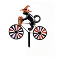 thumbnail image 2 of Halloween Ghost Riding Bicycle Metal Garden Stakes,Fixed Wheel Pumpkin Windmill Ornament for Garden Patio Lawn Autumn Holiday Outdoor Decor, 2 of 6