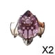 thumbnail image 1 of Anillos de Murciélago Vintage Fernando Púrpura 2 Piezas, 1 of 8