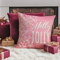 thumbnail image 5 of Merry Christmas Gingerbread Man Decorative Throw Pillow Covers 18 x 18 Set of 4, Peppermint Candy Porch Patio Outdoor Pillowcase, Holly Jolly Winter Holiday Cushion Case Home Decor, 5 of 6