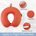 thumbnail image 2 of Almohada cervical de viaje Gosider Orange Viscoelástica Velvet, 2 of 7
