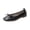 Black, variant on Flats With Arch Support For Women Split Toe Shoes Wide Width Ballet Flats Comfort Casual Work Shoes For Office Yellow 36