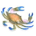 thumbnail image 3 of Modelo de cangrejo de animal marino realista, cangrejo de plástico simulado, accesorios educativos para niños, juguetes de cangrejo (PL1271086 cromático), 3 of 14