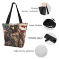 thumbnail image 4 of Sikiie Bald Eagle Soldier Shoulder Bag Casual Hobo Crossbody Tote Bag for Women and Men Large Purse Messenger Bag Travel Work, 4 of 6