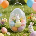 thumbnail image 4 of YXELECT Portable Transparent Open Easter Egg Twist, Reusable Easter Storage Egg, 4 of 9