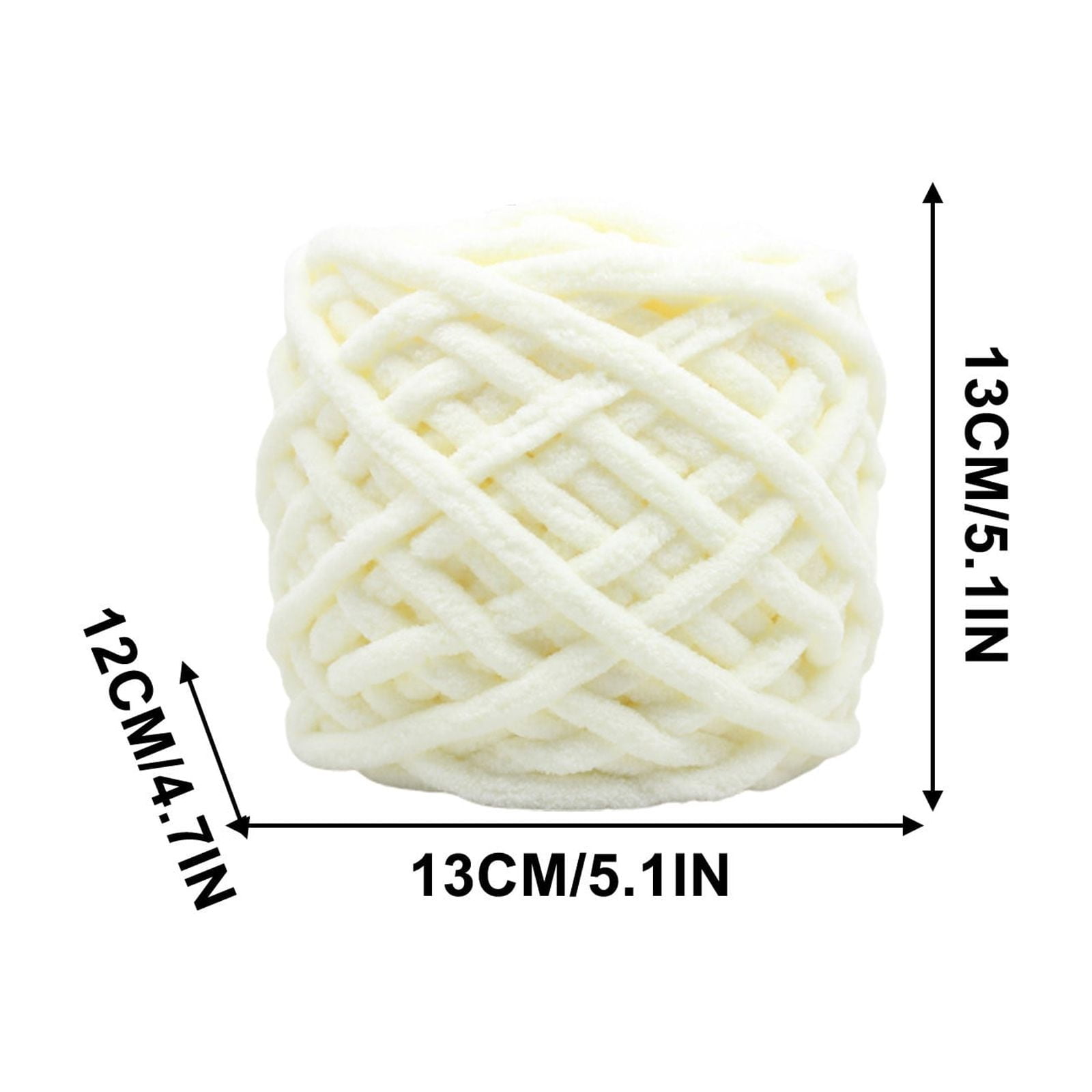 Chenille Yarn Chunky Chenille Yarn for Crochet Fluffy Yarn 𝐁𝐚𝐛𝐲 Yarn for Crocheting Soft for Knit Sweaters, Blankets, Shoes, Scarves, Clothes
