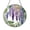 Acrylic 3.5 Inch, variant on Stained Glass Window Hanging Wisteria Flower Sun Catcher, Floral Glass Panel with Chain for Window Home Decor, Indoor Wall Art Window Decoration, Spring Garden Window Suncatcher Gift for Mom Grandma