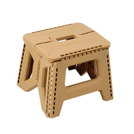 Hzsb Plastic Folding Stool with Portable Handle Hold 400Lbs Lightweight Heavy Duty Outdoor Camping Hunting Picnic Fishing Mini Collapsible Chair Seat