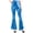 Pants-A326Sky Blue, variant on LEKWK Flare Pants for Women Slim Fit High Waisted Bell Bottom Pants Faux Leather Pants Shiny Metallic Pants for Disco Party Clubwear Wear Outfits
