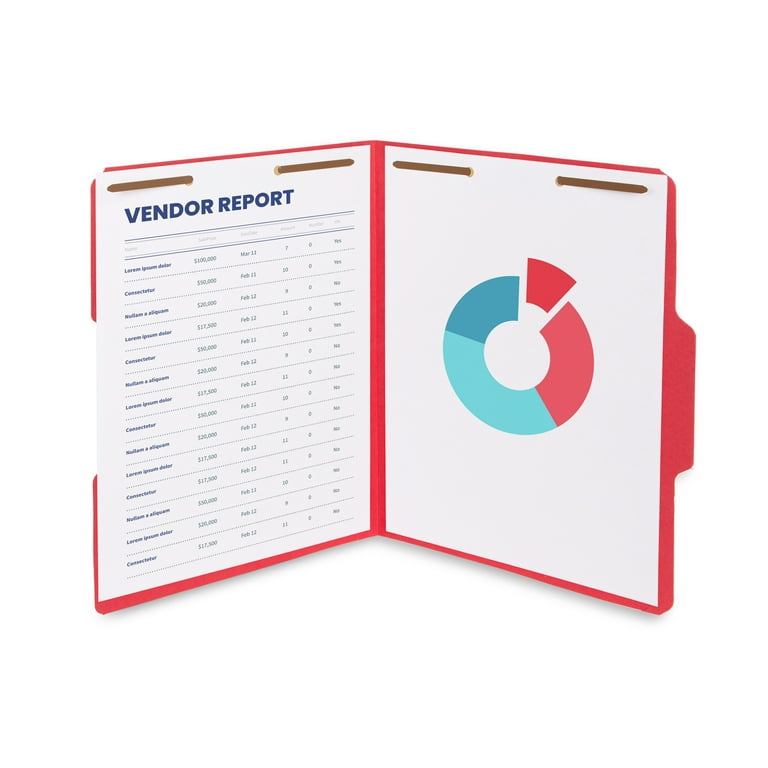 50 Manila Fastener File Folders - 1/3 Cut Reinforced Assorted Tab... 50 Manila Fastener File Folders - 1/3 Cut Reinforced Assorted Tab...