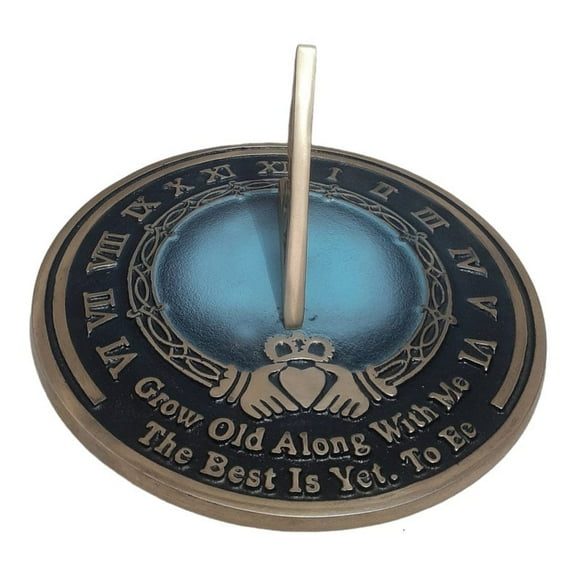 10" Handmade Nautical Sundial Decor Grow Old Along With Me The Best Is Yet To Me (GSDA-01)
