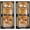 Black, variant on SENYUM Upgrade Farmhouse Corner Display Cabinet with Glass Doors, Corner Curio Cabinet with 3-Color LED Motion-Sensor Light, Reinforced Base