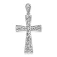 thumbnail image 3 of Sterling Silver Rhodium-plated Cross Pendant QC9376, 3 of 4