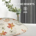 thumbnail image 6 of Fall Pillow Covers 18x18 Set of 2, Fall Pumpkin Maple Leaf Decorative Outdoor Throw Pillow Covers Thanksgiving Autumn Holiday Farmhouse Cushion Case Linen Square for Home Couch Sofa, 6 of 6