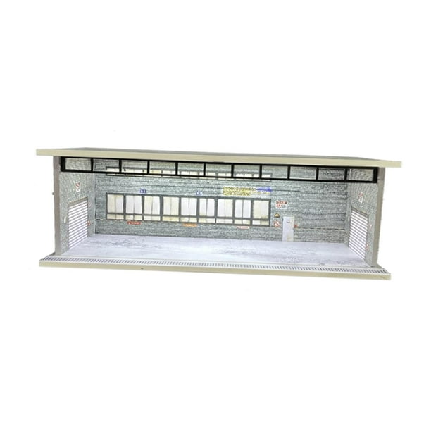 Vitrina para maquetas de coches a escala 1/64, diorama de garaje, accesorio fotográfico decorativo a prueba de polvo Estilo E