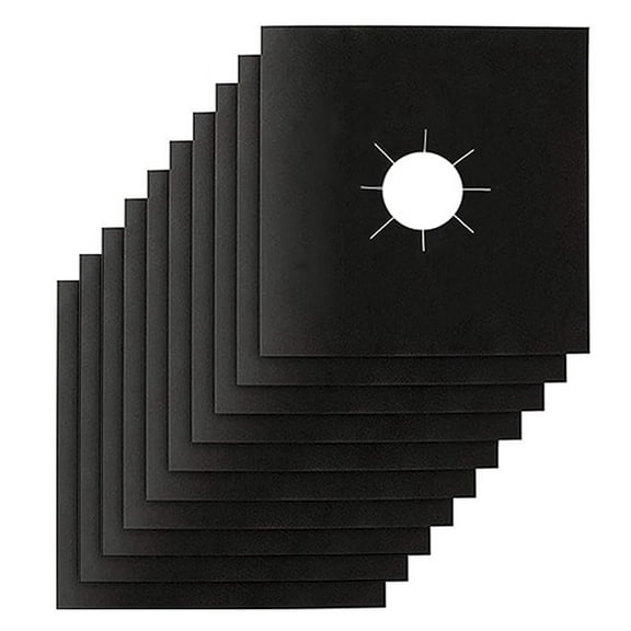 10 Pcs Stove Burner Covers Thickness 0.2mm, Square Stove Burner Liner Cover ,Keeps Stovetop Clean