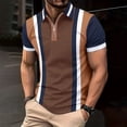 thumbnail image 2 of YDLCAFD Men's Shirt Casual Short Sleeve Button Down Lapel Suit for T Shirt Pocket Summer Fashion Solid Color Comfortable Top, 2 of 9