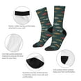 thumbnail image 3 of JUNZAN River Freshwater Fish Mens Funny Socks for Men Women Colorful Fun Novelty Crew Patterned Socks, 3 of 6