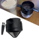 thumbnail image 5 of Filtro de café portátil, fácil de limpiar, sin papel, acero inoxidable, 1-2 tazas, soporte para té, café, cono de filtro de café para acampar en casa, B con cepillo en caja Baoblaze Verter sobre cafetería, 5 of 8