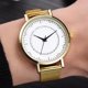 thumbnail image 2 of Ocio Moda Hombres Reloj de pulsera de cuarzo con esfera de acero simple, 2 of 3