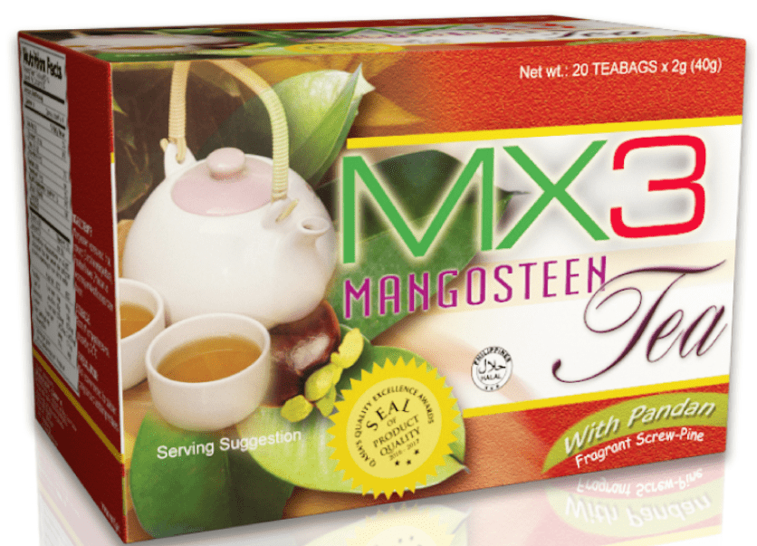 MX3 Mangosteen Tea with Pandan 20pcs
