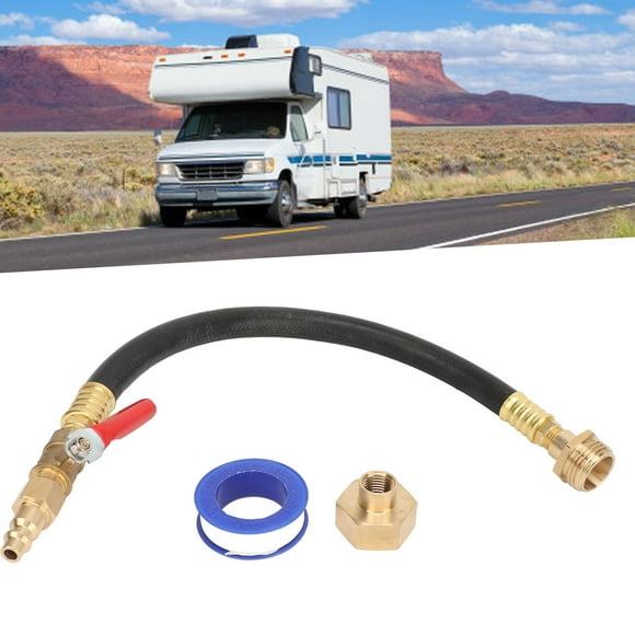 Water Blow Out Fitting Adapter, RV Winterize Sprinkler System Kit Solid Construction Corrosion Resistant High Strength Waterproof for Campers