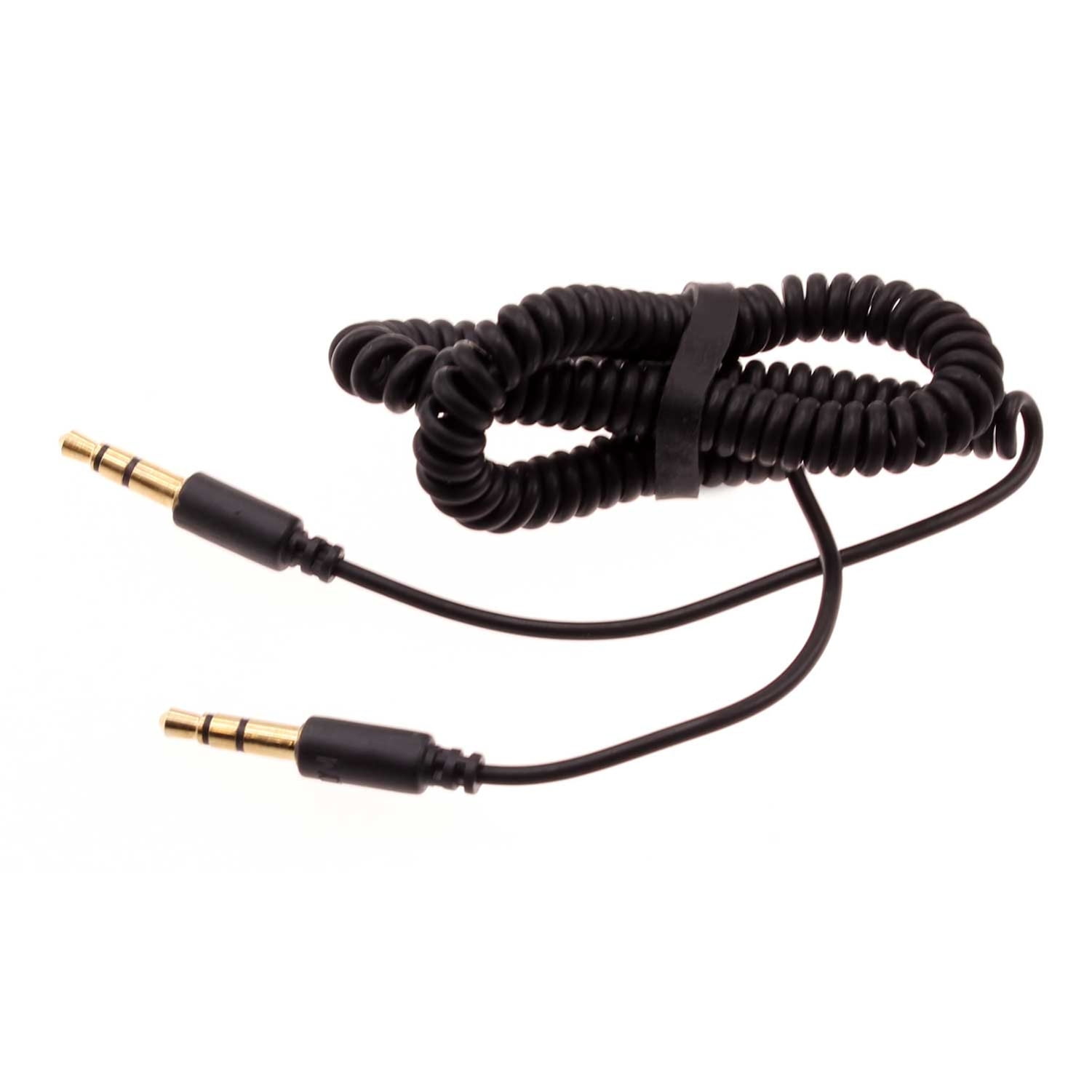 TABLETS BLACK COILED AUX CABLE CAR STEREO WIRE AUDIO SPEAKER CORD for PHONE 