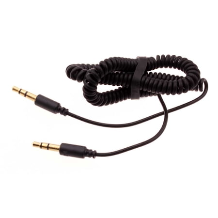 3.5mm Aux Cable Adapter Car Stereo Aux-in Audio Cord Speaker Jack Wire Coiled L2Y for Amazon Fire HD 10 Kids Edition (2019) (2017) 7 (2019) - iPad Air iPhone 6S Plus Pro 9.7 (1st Gen) Mini 4