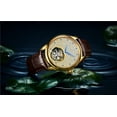 thumbnail image 3 of Aesop Men's Genuine Mechanical Hand-Wind Tourbillon Gypsophila Luminous Wrist Watch Business Dress Watches Leather Strap, 3 of 3