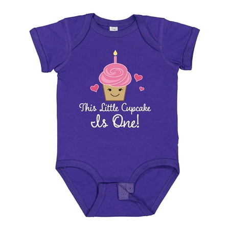 

Inktastic 1st Birthday Cupcake Girls Cute Gift Baby Girl Bodysuit