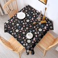 thumbnail image 2 of Pioneer Flower Floral Print Pattern Square Tablecloth, Waterproof Wipeable Spillproof Washable Table Cover for Home Kitchen Party Decor, 42"x42", 2 of 6