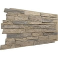 thumbnail image 6 of Ekena Millwork 49"W x 25 1/2"H x 1 1/4"D Acadia Ledge Stacked Stone, EverStone Faux Stone Siding Panel, Rockwall, 6 of 9