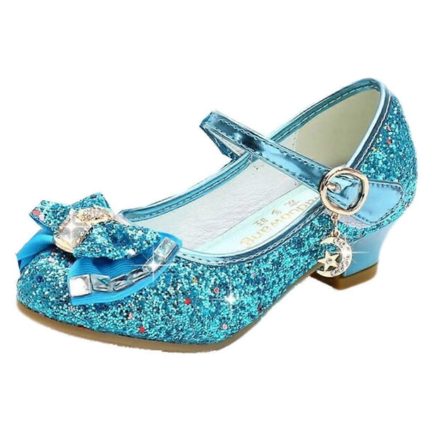 Princess shoes girls sequin shoes girls princess cosplay shoes elegant girls high heels