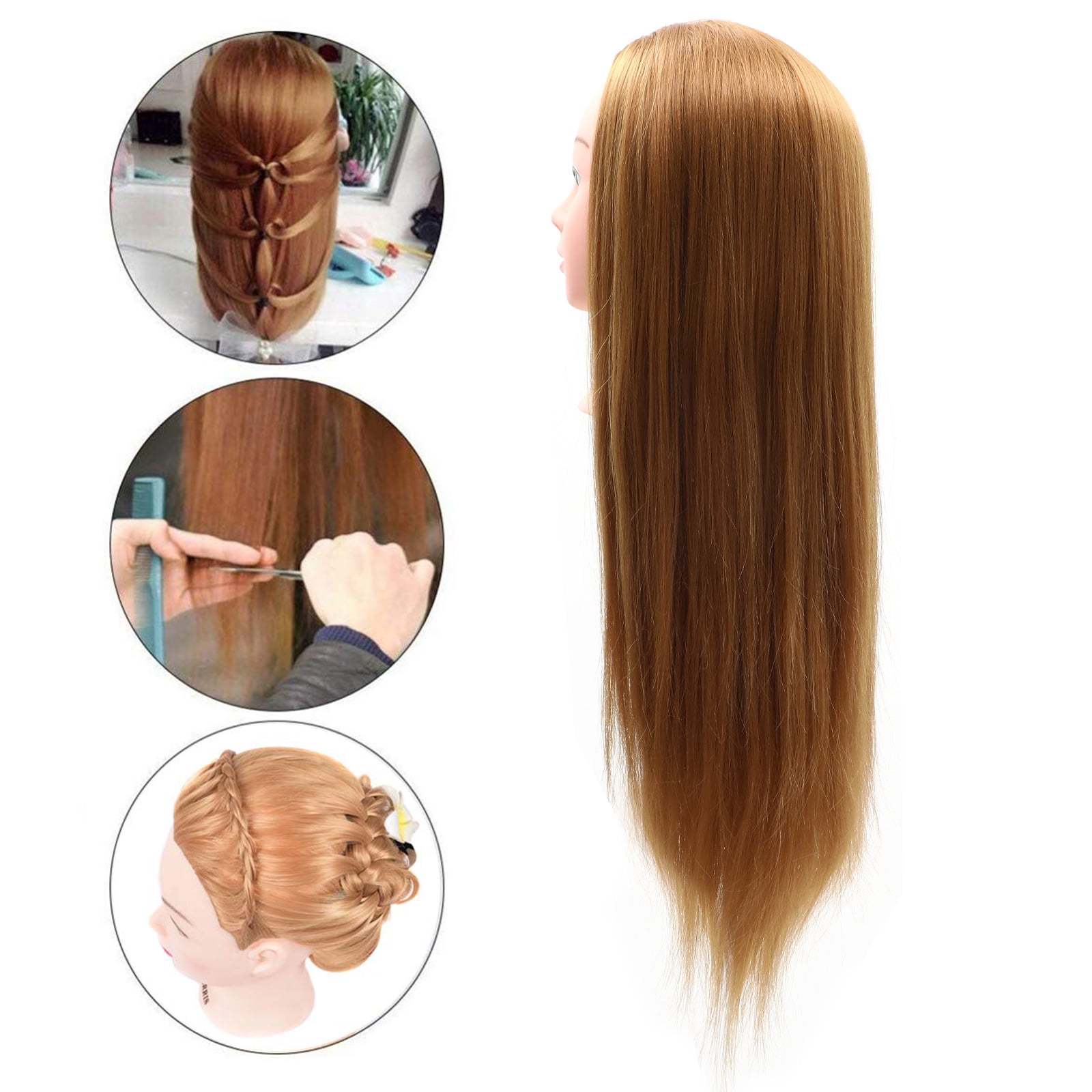 LOLIPPYY Golden Cosmetology Mannequin for Hair Styling Practice and Training Doll