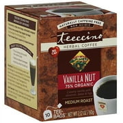 Teeccino Vanilla Nut Herbal Coffee, 10ct (Pack of 6)