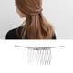 thumbnail image 3 of Peinetas laterales sencillas, peine dulce, pinza para el cabello, banda para el cabello para mujeres, niñas y señoras (plateado), 3 of 7
