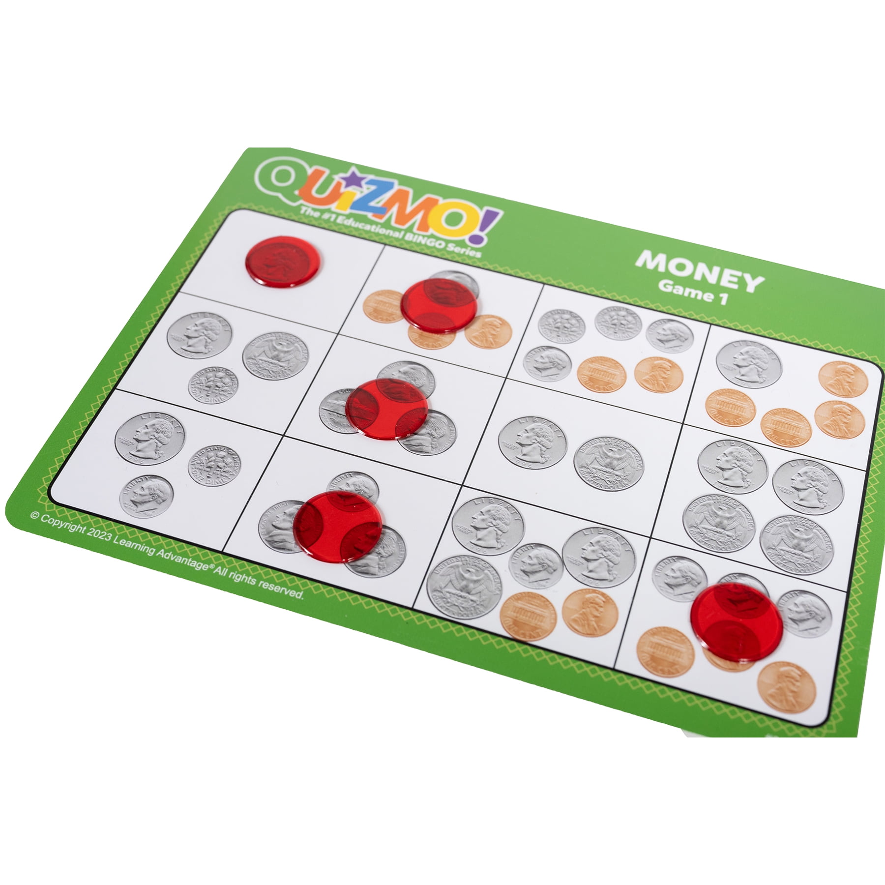 Learning Advantage QUIZMO Money - Bingo-Style Money Game